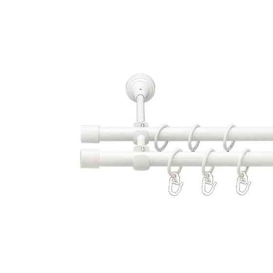 Карниз Orvit Заглушка металевий дворядний відкритий гладка труба кільце металеве Арктіс 16\16 мм 200 см Львов