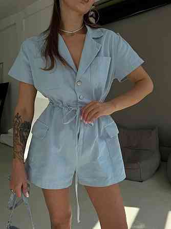 Женский летний трендовый комбинезон турецкий коттон Одесса