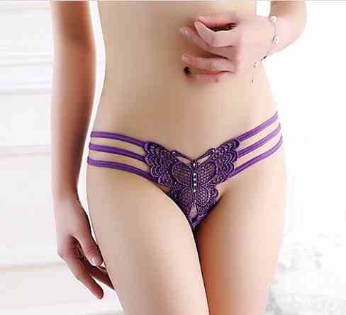 Стрінги з метеликом 42 фіолетовий Київ