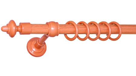 Карниз трубчатый фурнитура пластик ø28 мм (Черешня) 3.0, 1 Бровары - изображение 1