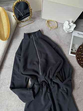 Женский теплый повседневный комбинезон из двухстороннего флиса Графит, 42/46 Одесса