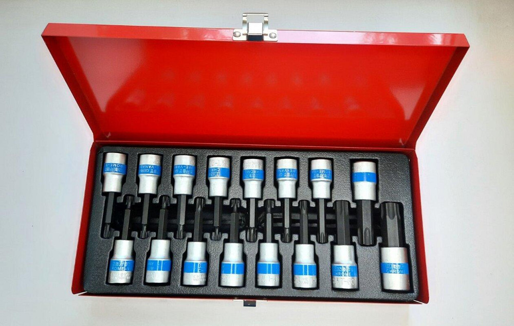 Набір біт 16пр T20-T80 з головками 1/2" (KingRoy 016MSA) Винница - изображение 1