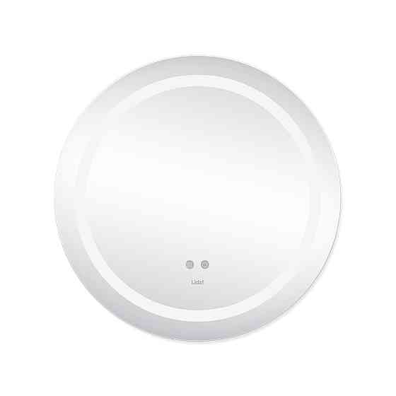 Дзеркало Lidz Aria R600 з LED-підсвіткою Touch, з антизапотіванням, з диммером, рег. яскравості LD78LR600 Київ