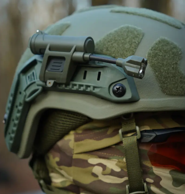 Фонарь тактический MPLS Charge 4.0 big size с креплением на шлем Оливковый Винница - изображение 7