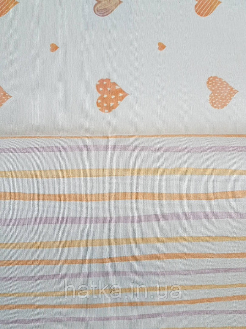 Шпалери вінілові на флізеліні AdaWall Ada Kids метрові дитячі смуги хвилясті жовтогарячі бузкові жовті Київ - фото 2