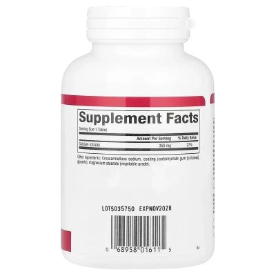 Минералы Natural Factors Кальций цитрат, 350 мг, Calcium Citrate, 90 таблеток (NFS-01611) Винница - изображение 2