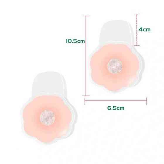 Силіконові наклейки на груди "Квітка" пестиси на соски - Еротична білизна Вінниця