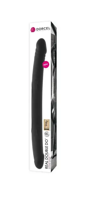 Фалоімітатор двосторонній Dorcel Real Double Do Black, діаметр 4 см, довжина 42 см Львів - фото 2