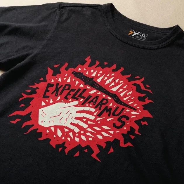 Футболка чоловіча з  принтом Гаррі Поттер Експєліармус Розмір 48 Anime0125 Дніпро - фото 3