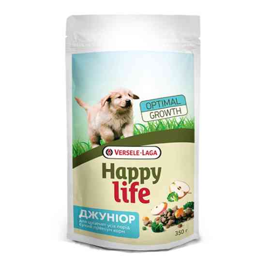 Happy Life Junior with Chicken ХЕППИ ЛАЙФ ДЖУНИОР сухой премиум корм для щенков всех пород Киев