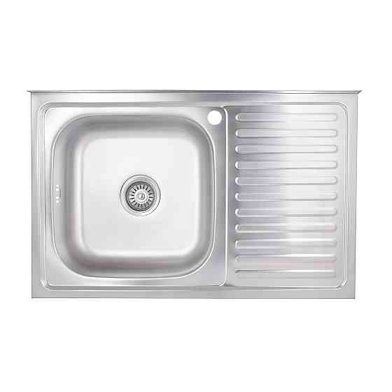 Кухонная мойка Brinex 5080-L 0,6 мм Satin (BRIN5080LSAT06) Киев