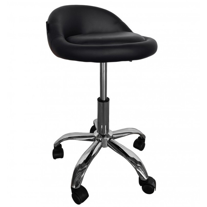 Кресло табурет на колесах со спинкой Bonro B-498 экокожа Киев - изображение 1