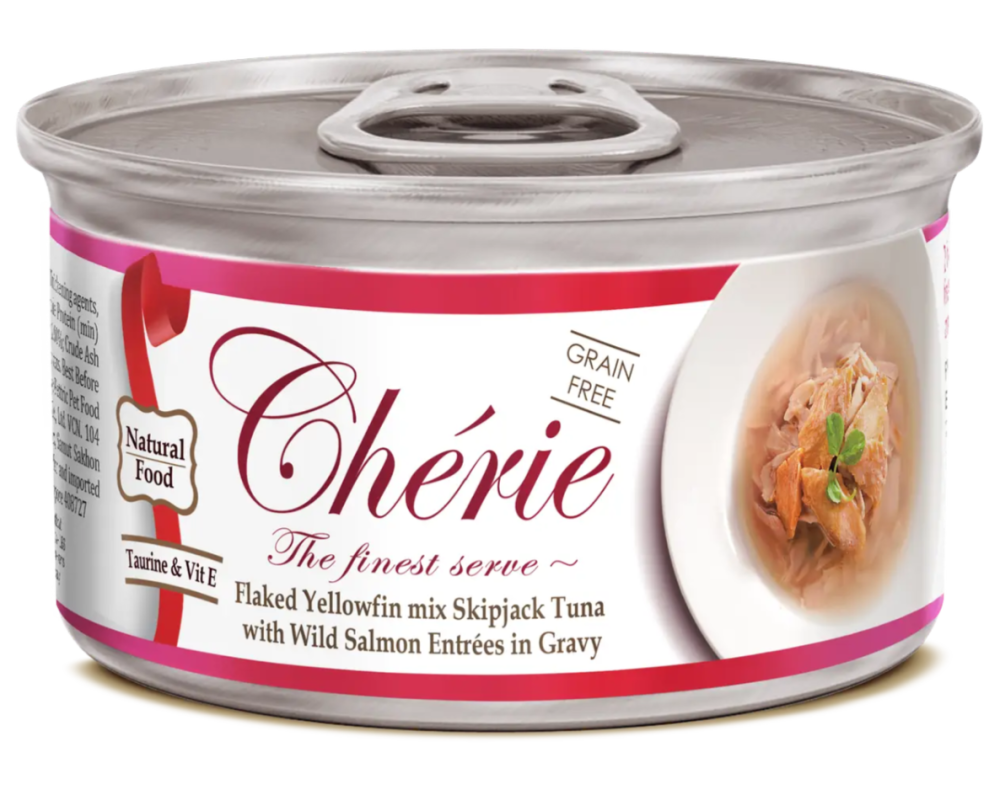 Влажный корм Cherie Signature Gravy Mix Tuna & Wild Salmon для кошек тунец и дикий лосось в соусе, 80 г Винница - изображение 1