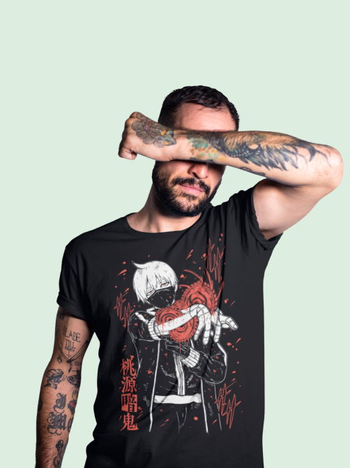 Футболка аниме Тоуген Анки Ікхиносе Схики оверсайз (S/M/L) Черний AnimeJ0783 Днепр - изображение 4