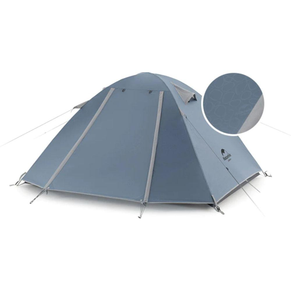 Палатка трехместная Naturehike P-Series NH18Z033-P 210T/65D, темно-синяя Киев - изображение 2