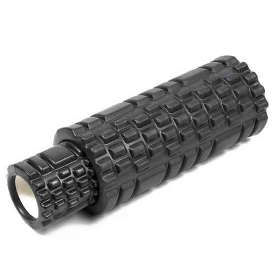 EasyFit Масажний ролик EasyFit Grid Roller Double 33 см Чорний Коломия