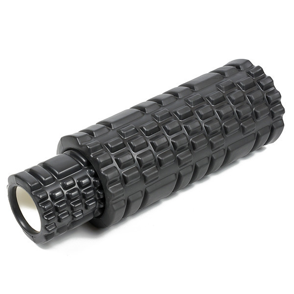 EasyFit Масажний ролик EasyFit Grid Roller Double 33 см Чорний Коломыя - изображение 1