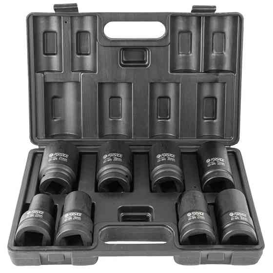 Набір головок ударних глибоких 8пр. 1" 12-гранна (22-41мм) Forsage F-8081-9MPB Одеса