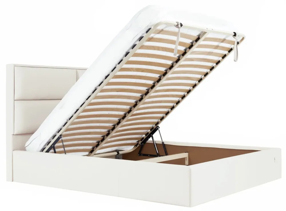 Кровать Sheffield Comfort 140 х 200 см Fly 2200 С подъемным механизмом и нишей для белья Белый Днепр - изображение 7