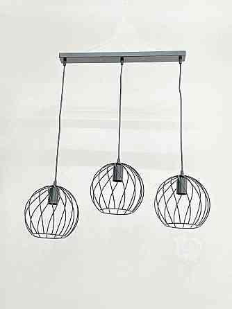 VALESO Підвісний світильник на три плафони VALESO -3 Лофт чорний E27 Коломия