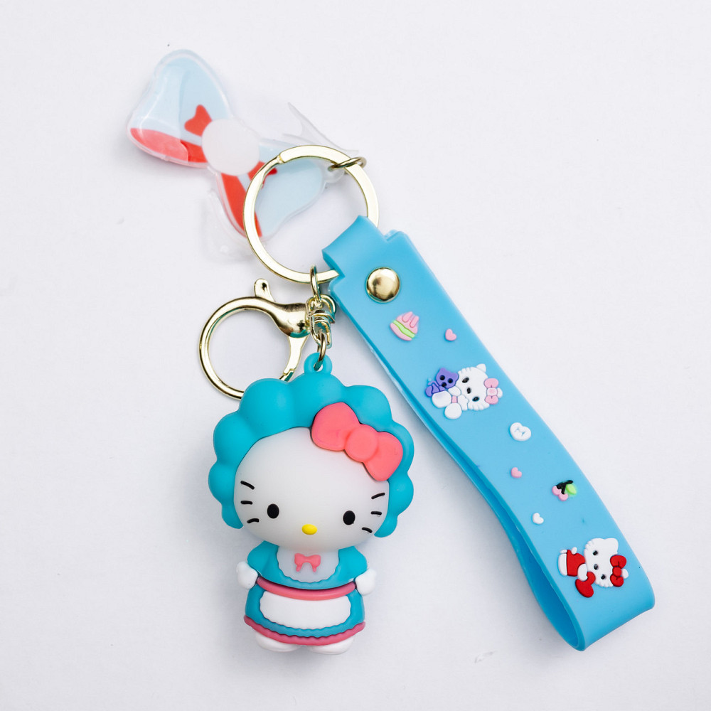 Дитячий брелок Hello Kitty 4×6 (см) для ключів, на сумку і рюкзак (рандом) HP-55-27 Київ - фото 1