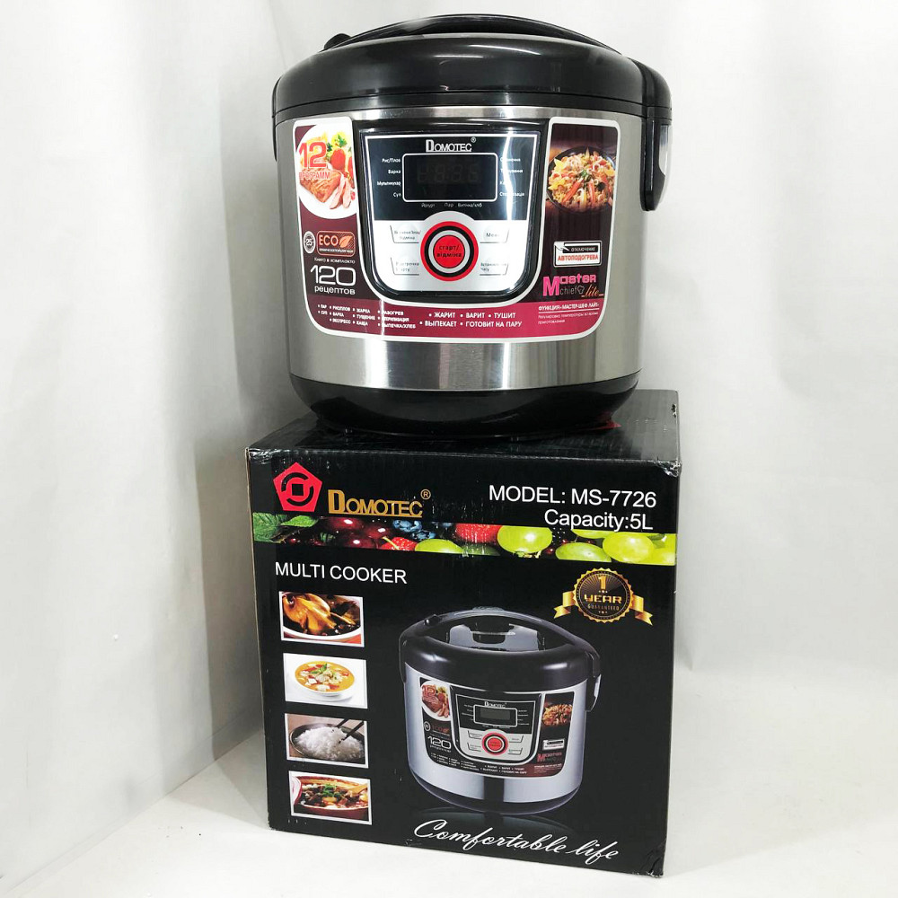 Мультиварка для будинку якісна мультиварка Domotec MS-7726 5 л 1500 Вт, Побутові мультиварки рисоварки HM-44 Львів - фото 8