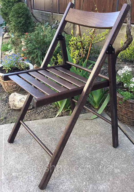 Кресло складное буковое коричневое Киев - изображение 5