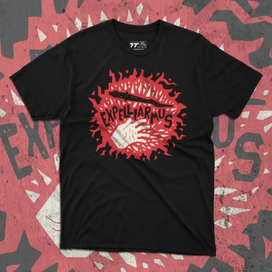 Футболка чоловіча з  принтом Гаррі Поттер Експєліармус Розмір 48 Anime0125 Дніпро