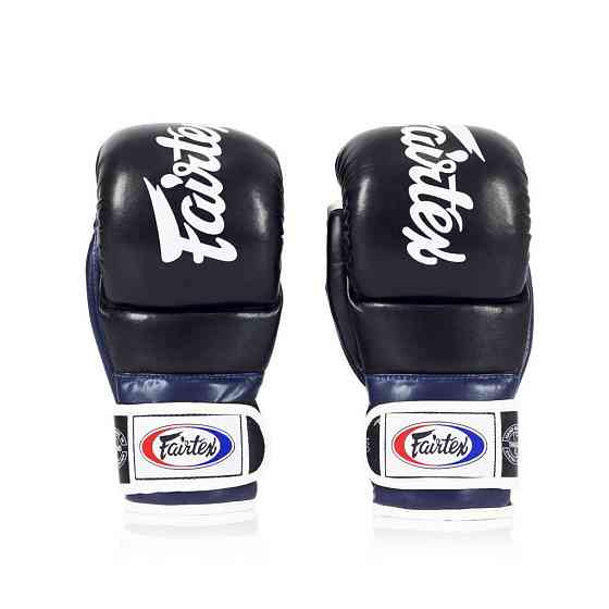 Рукавиці греплінгові для ММА Fairtex FGV18 Black/Blue M Кам'янське