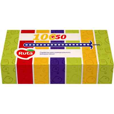 Салфетки косметические Ruta 2 слоя 150 листов (4820023745599) Винница