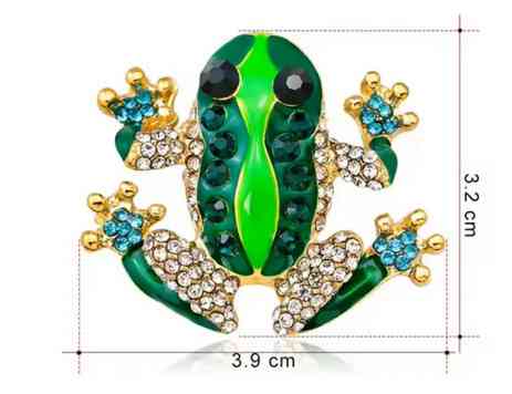 Брошка зі стразами Жаба Київ