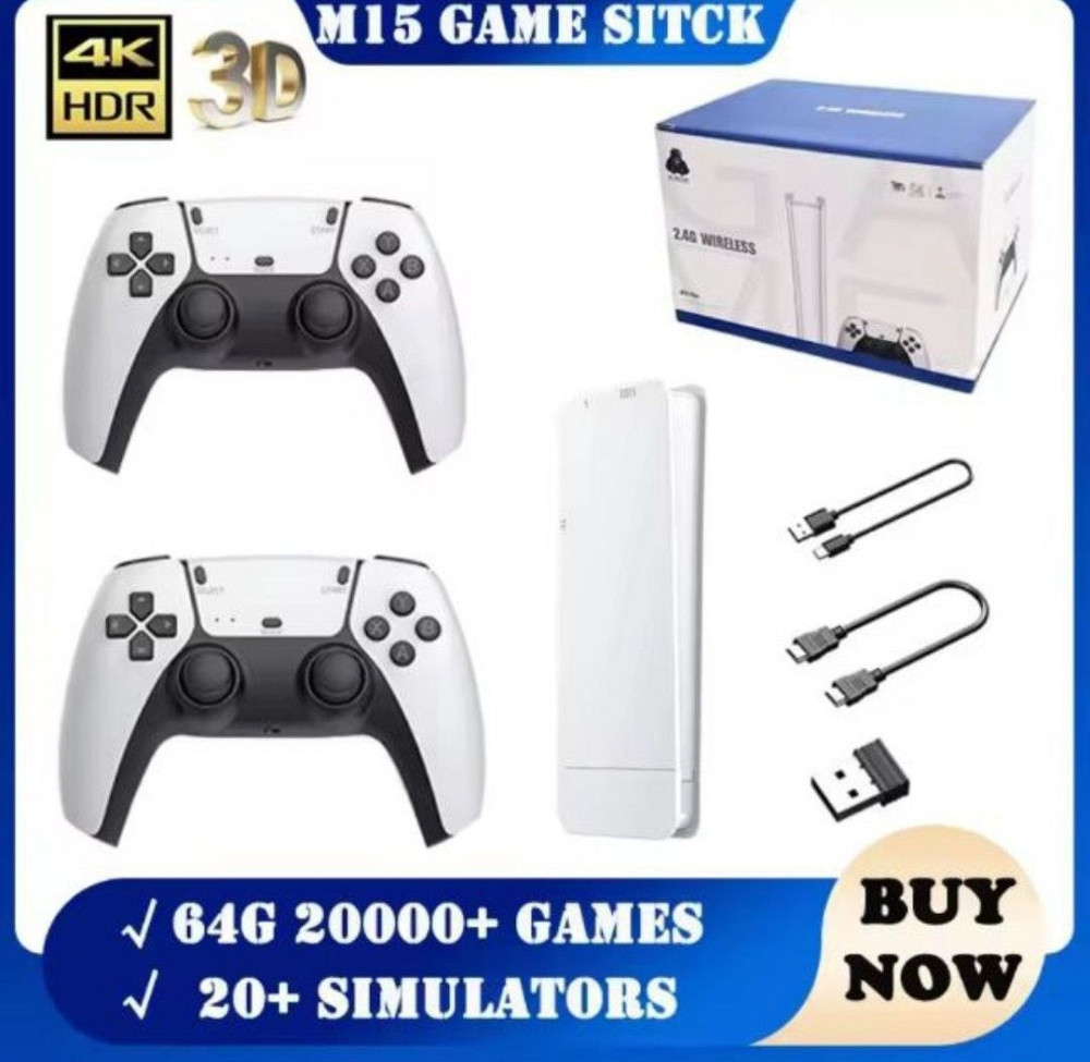 900грн + олх комісія М15 Game stick ігрова консоль. Харків - фото 1