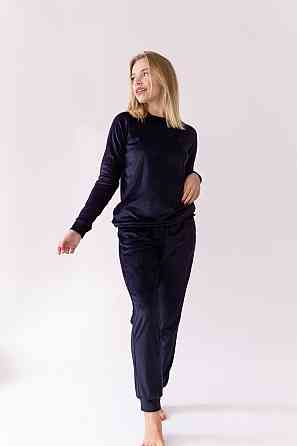 Жіночий спортивний велюровий костюм Синій M Харків