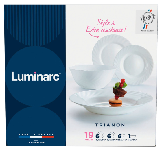 Сервіз столовий LUMINARC TRIANON, 19 предметів (6190442) Київ