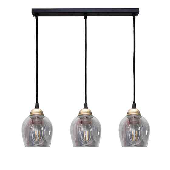 Светильник подвесной MSK Electric Enigma на планке под три лампы Е27 PL 2024-3 BK Одесса