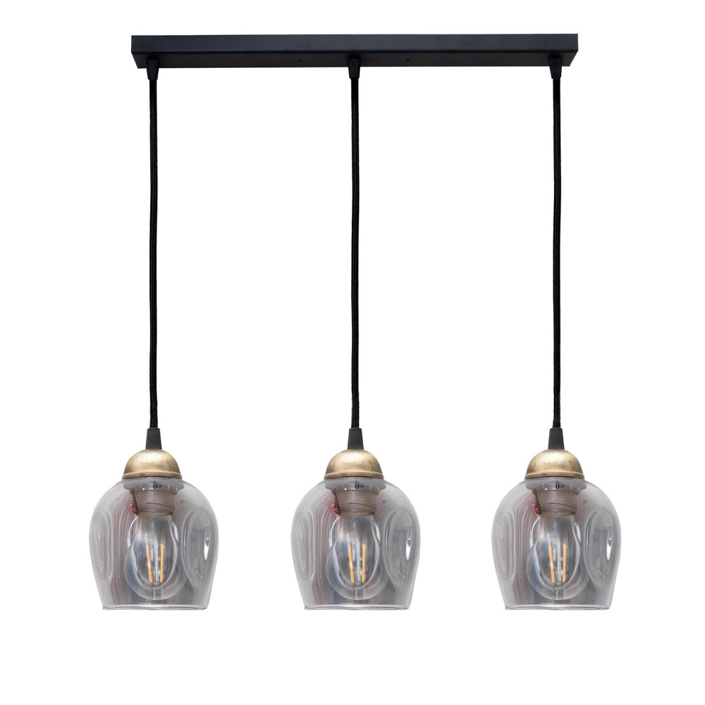 Светильник подвесной MSK Electric Enigma на планке под три лампы Е27 PL 2024-3 BK Одесса - изображение 2