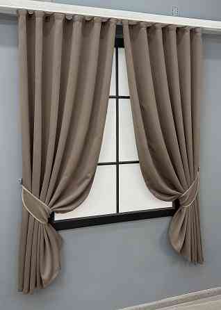 Комплект коротких штор VR-Textil Bagema Rvs № 2069ш Капучино 140х170 см 2 шт (35-0451) Київ