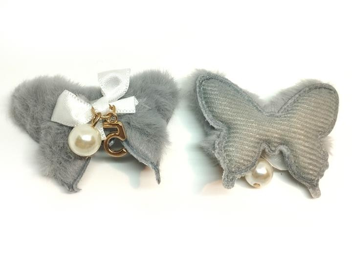 Патч нашивка на одежду Бабочка серая 10 шт Киев - изображение 1