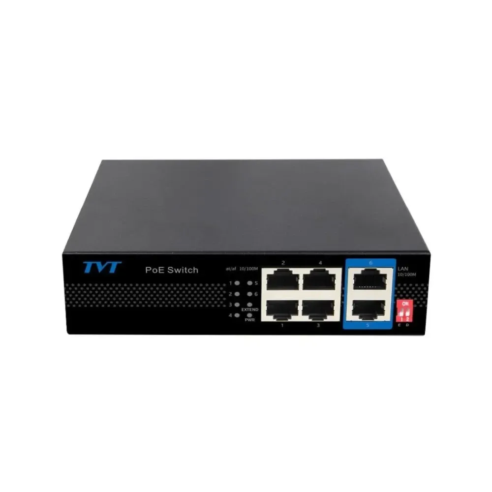 PoE-комутатор 6-портовий TVT TD-B2204S1-PEU з 4 портами PoE (77-00385) Киев - изображение 8