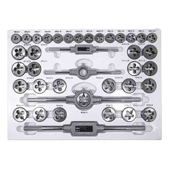 Набір позначників і плашок М2-М18 110 предметів, метрична різь JBC-M110-1 Одеса