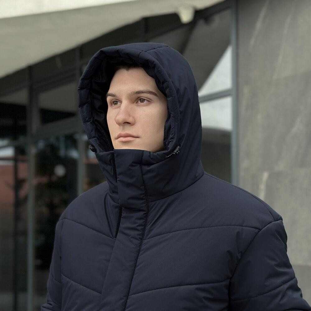 Темно-синя зимова куртка для чоловіків Pobedov Legas Київ - фото 8