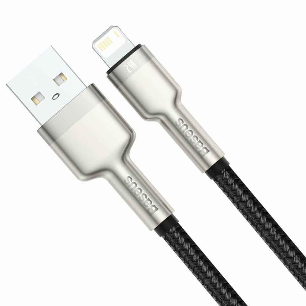 Кабель Baseus Cafule Series Metal Data Cable Type-C to iP PD 20W 1m Black Київ - фото 2