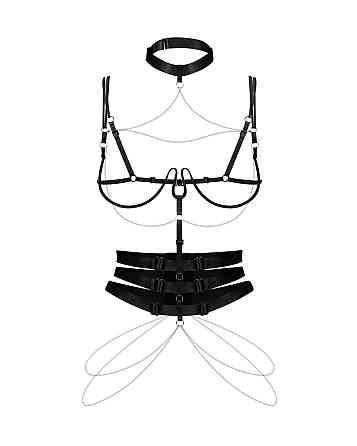 Портупея Obsessive Premis Black harness S/M/L Sex Aura Киев