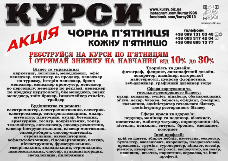 Курси зварника, електрика, слюсаря, токаря Київ - фото 1