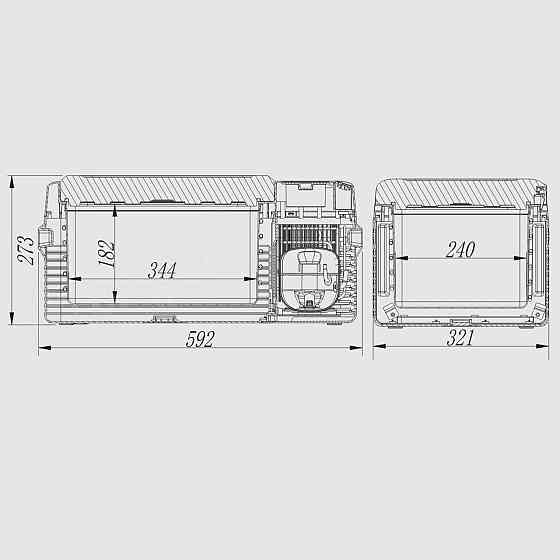 Компрессорный автохолодильник Alpicool CL15 (15 литров). До -20℃, (12, 24, 220 вольт) Дніпро