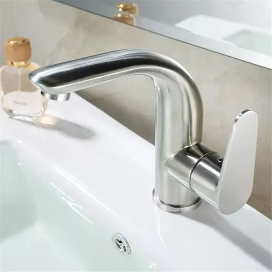 Смеситель для умывальника WEZER INX1A-04 сатин Киев