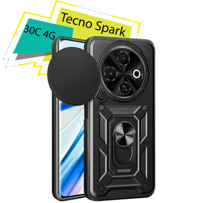 Чехол для мобильного телефона BeCover Military Tecno Spark 30C 4G Black (713074) Винница - изображение 1