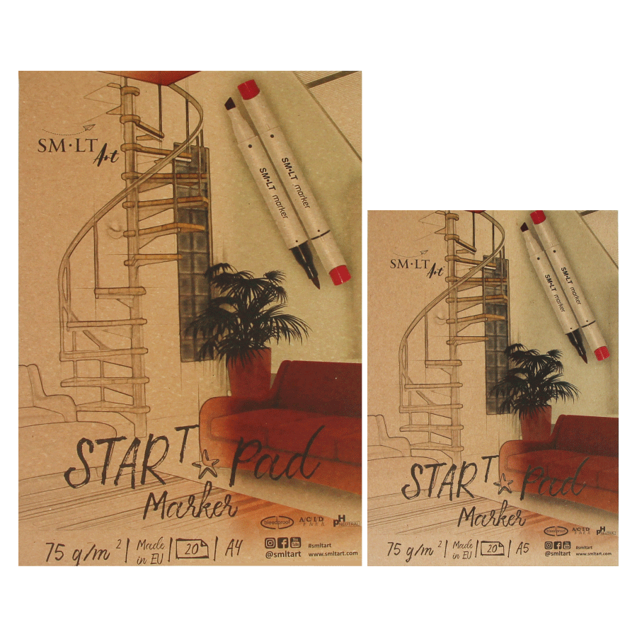 Склейка для маркерів STAR T А4 75г/м2 20л SM-LT Art Київ - фото 1
