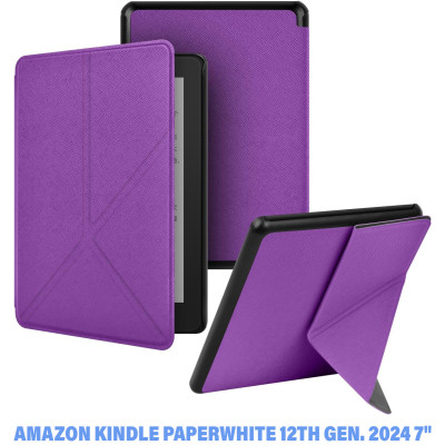 Чехол для электронной книги BeCover Ultra Slim Origami Amazon Kindle Paperwhite 12th Gen. 2024 7" Purple (712840) Винница - изображение 1