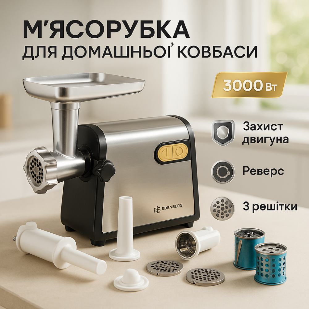 Мощная компактная мясорубка для дома, Кухонная мясорубка соковыжималка, Мощные мясорубки бытовые BK-72 Львов - изображение 11